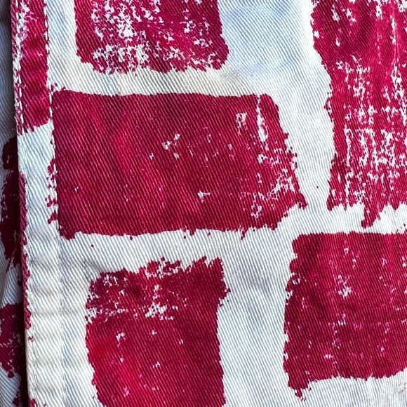 Supreme Belted Shorts Red and White Print - Picture 11 of 12